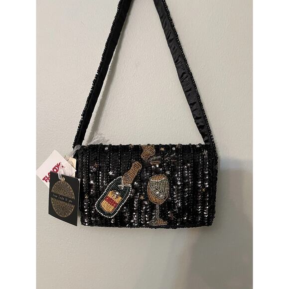 New Release From India to You Celebration New Year Champagne Beaded Bag Viral - Picture 2 of 6